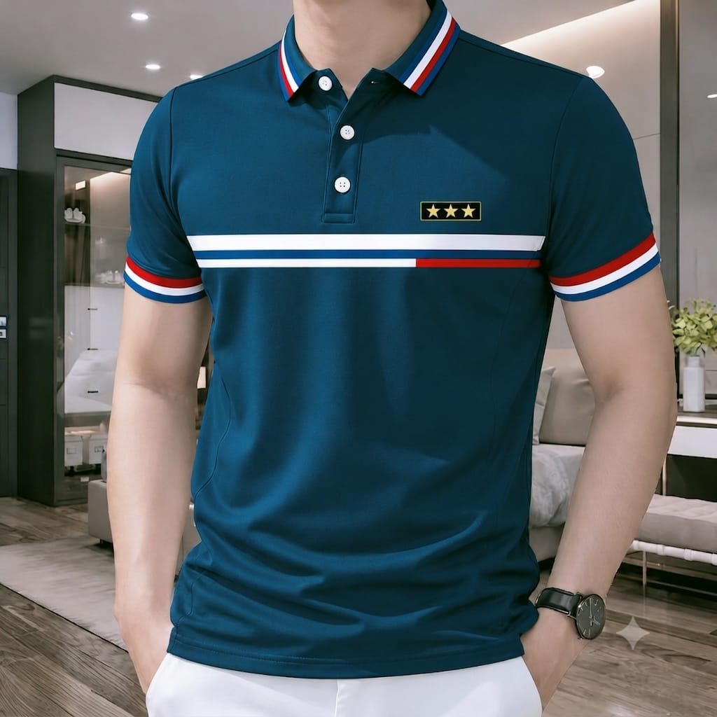 PK Cotton Polo Shirt For Men's (3 Star Patrol)